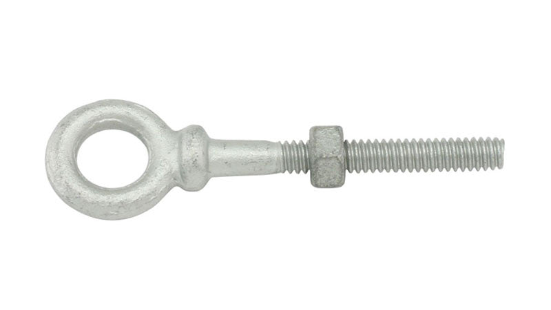 1/4" x 2" Hot Dip Galvanized Forged Eye Bolt with Shoulder - Oaks Distribution Inc