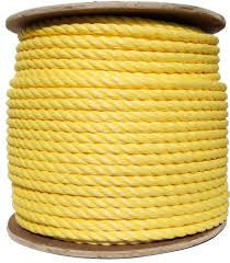 3 Strand Yellow PolyPro Rope - Oaks Distribution Inc - 1