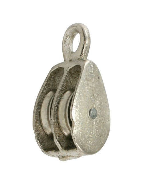1" Double Solid EYE Pulley - Oaks Distribution Inc