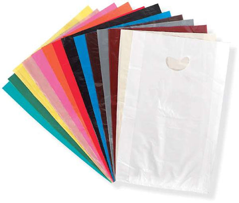 High Density Polyethylene Merchandise Bags - Assorted Colors - Oaks Distribution Inc - 1